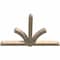 Ekena Millwork Redmond Rough Sawn Timber Gable Bracket, Douglas Fir, 96"W x 64"H x 6"D x 6"F, 16/12 Pitch GBW096X64X0606RED00RDF - alternate 2